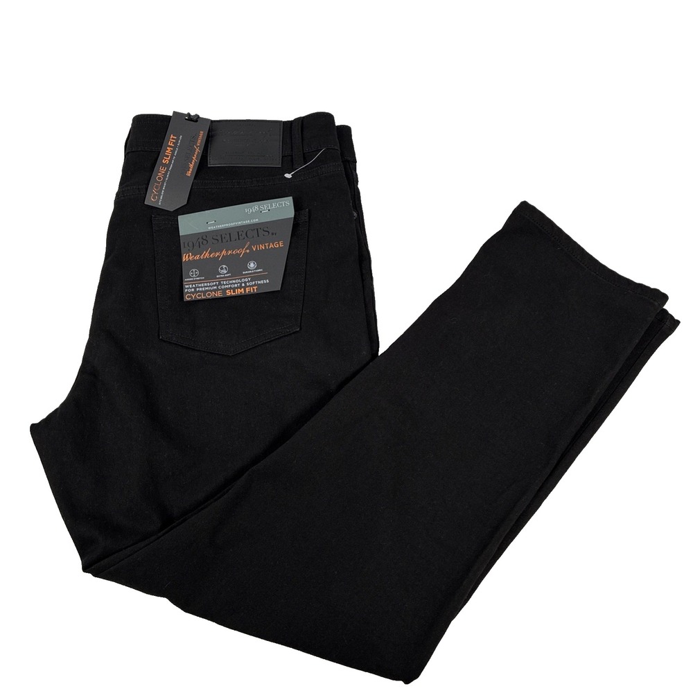 New Mens Weatherproof Vintage 1948 Selects Cyclone Slim Fit Jeans Size 38x30 NWT